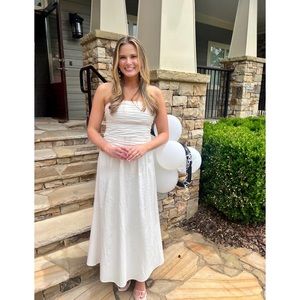 Reformation White Set - Orion Top and Lucy Skirt